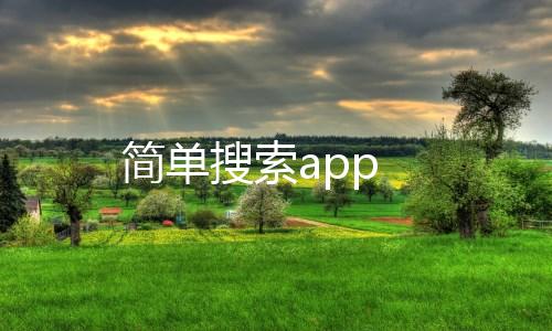 简单搜索app