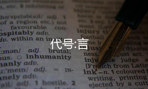 代号:言