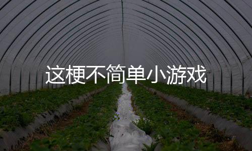 这梗不简单小游戏